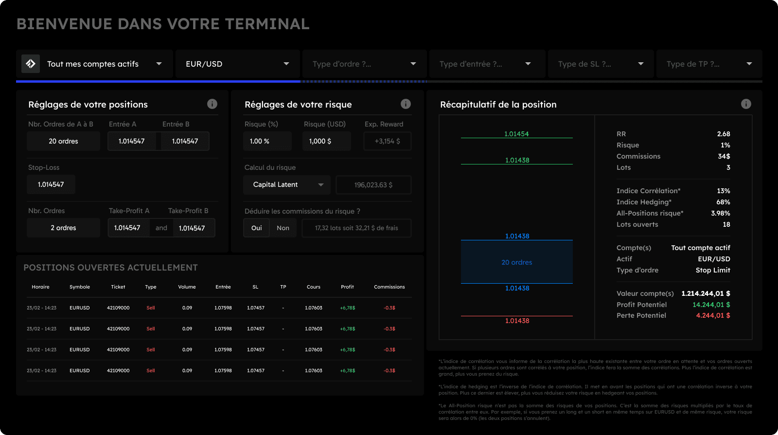 Relevant Application Screenshot